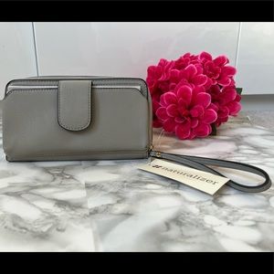 BRAND NEW! Naturalizer Wristlet Wallet Grey